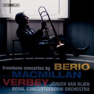 trombone concertos, by Berio, MacMillan, Verbey / BIS