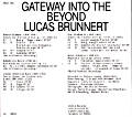 Gateway into the Beyond, Lucas Brunnert Gateway into the Beyond, Lucas Brunnert