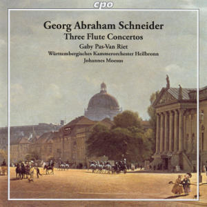 Georg Abraham Schneider, Three Flute Concertos