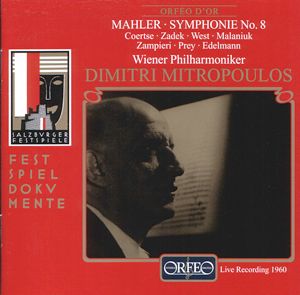 Dimitri Mitropoulos Mahler VIII / Orfeo Dimitri Mitropoulos Mahler VIII / Orfeo