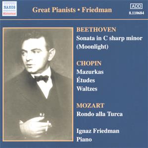 Great Pianists – Friedman Complete Recordings Vol. 1 / Naxos Great Pianists – Friedman Complete Recordings Vol. 1 / Naxos