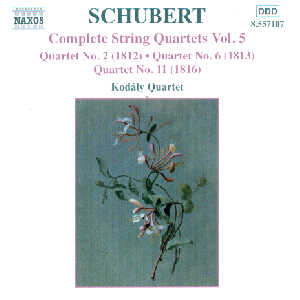 Franz Schubert – Complete String Quartets Vol. 5 / Naxos Franz Schubert – Complete String Quartets Vol. 5 / Naxos