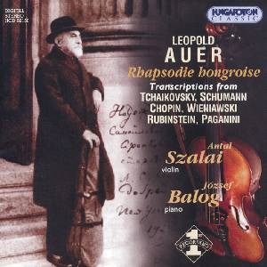 Leopold Auer – Transcriptions / Hungaroton Leopold Auer – Transcriptions / Hungaroton