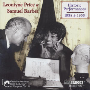 Leontyne Price & Samuel Barber Historic Performances 1938 & 1953 / Bridge Leontyne Price & Samuel Barber Historic Performances 1938 & 1953 / Bridge