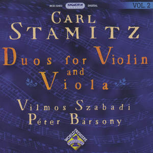 Carl Stamitz Duos for Violin & Viola Vol. 2 / Hungaroton