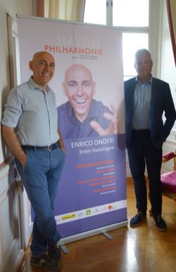 Enrico Onofri und Géza Rhomberg (Orchesterdirektor der Haydn Philharmonie, Foto: Haydn Philharmonie Eisenstadt