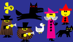 Animationen zu Peter und der Wolf von Adam Higton, Foto: Bayerische Staatsoper