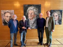 Ralf Seippel, Maler Oliver Jordan, Ulrich A. Vogt, Dr. Raphael von Hoensbroech (v.l.n.r.), Foto: Konzerthaus Dortmund