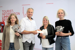 Jelka Lüders (Hochschule für Musik Detmold), Wolfgang Meyer (Haus der Musik), Vanessa Rubart (Touristinformation Lippe & Detmold), Corinna Rox (Stadt Detmold), Foto: HfM Detmold, F. Plettenberg
