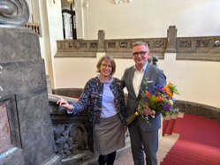 Lydia Schubert und Peter Heilker im Rathaus der Stadt Leipzig, Foto: Oper Leipzig