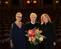 (v.l.n.r.) Tabea Zimmermann, Jordi Savall, Ilona Schmiel, Foto: Ernst von Siemens Musikstiftung, Astrid Ackermann